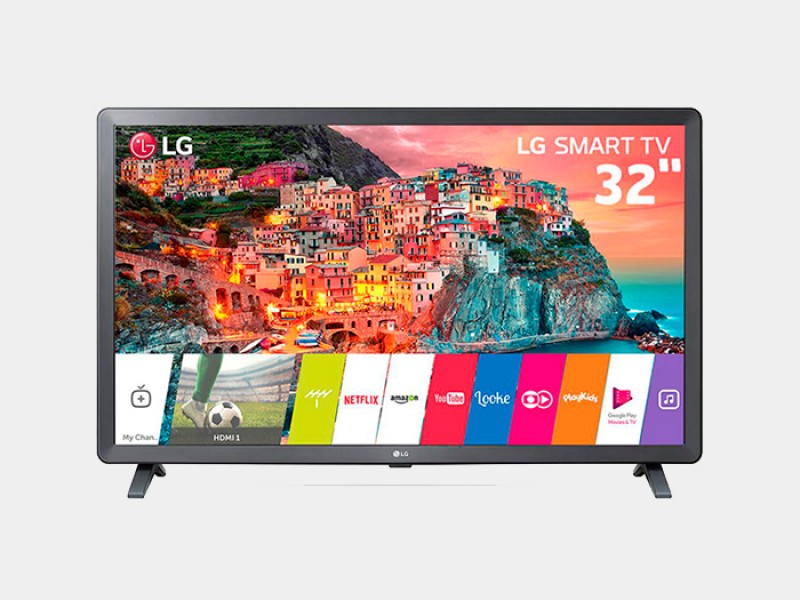 Smart TV LED 32 HD LG 32LK615BPSB com WebOS 4.0 Wi-Fi, Processador Quad Core, HDR 10 Pro, HDMI e USB